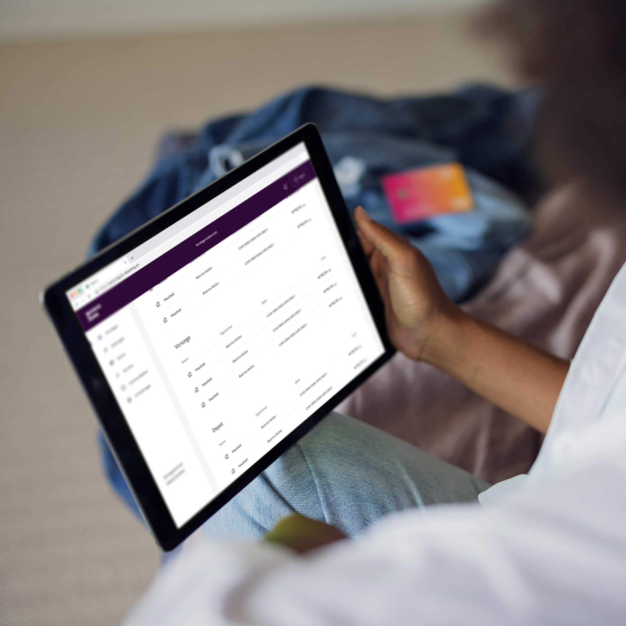 E-Banking im Tablet